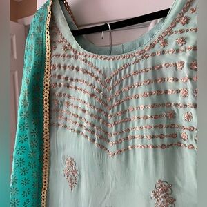 Indian suit with dupatta